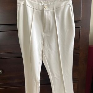 Cream trouser pants
